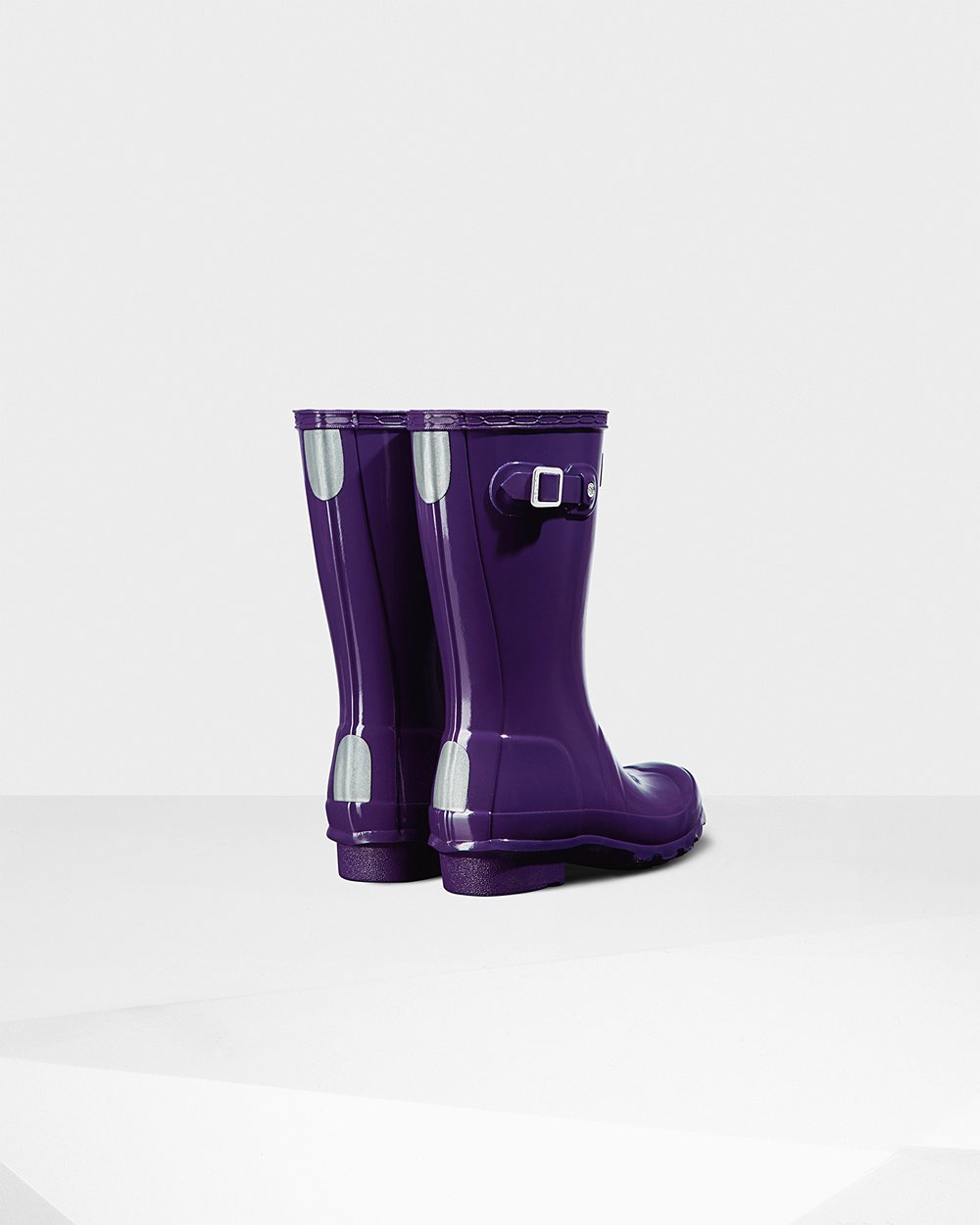 Botas de Lluvia Hunter Niños - Original Big Gloss - Azules Morados - XPSMINB-68